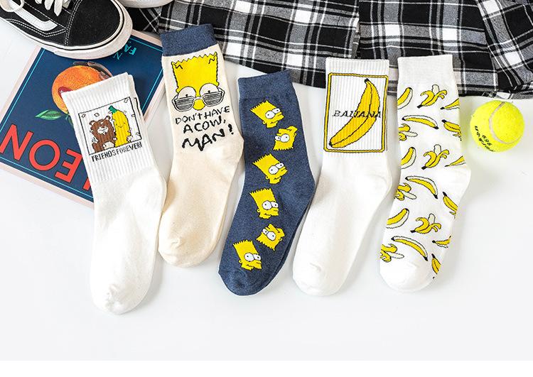 Cartoon Banana Anime Socks