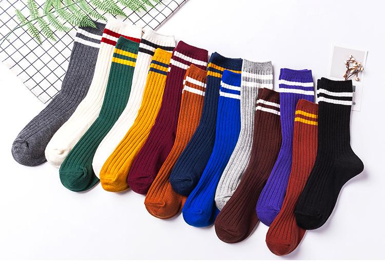 Korean Style Striped Socks