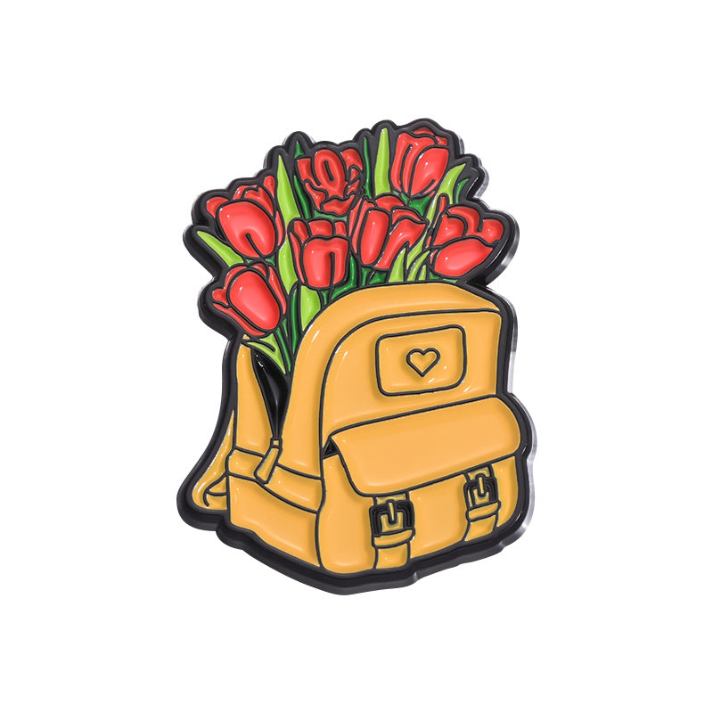 Creative Flower Trolley Shaped Pins