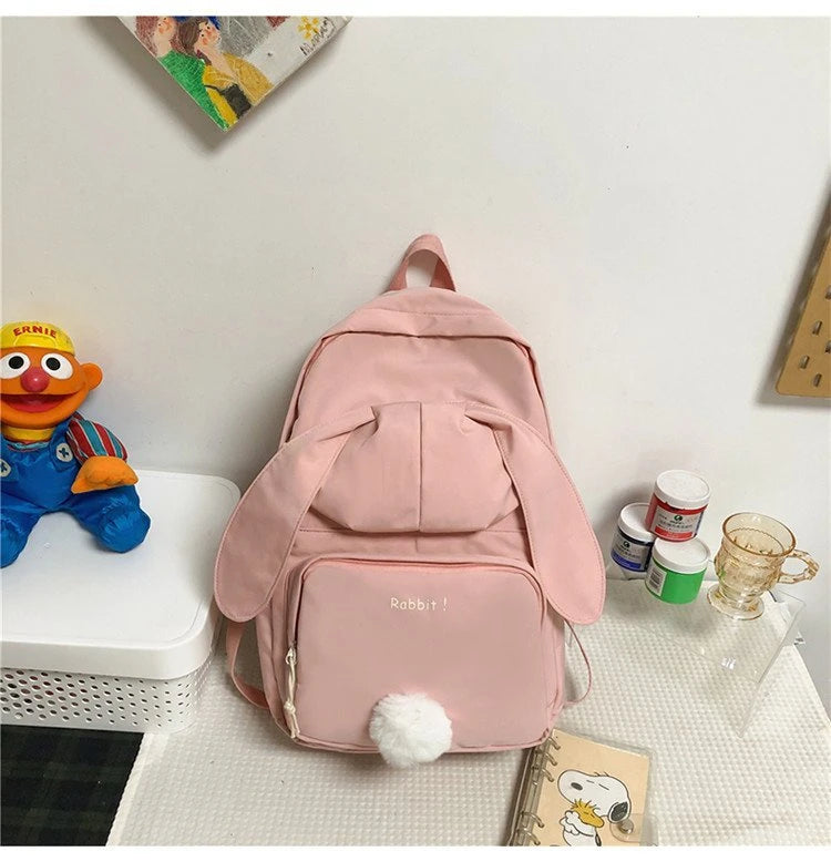 Funny Character Bunny Ears Backpack