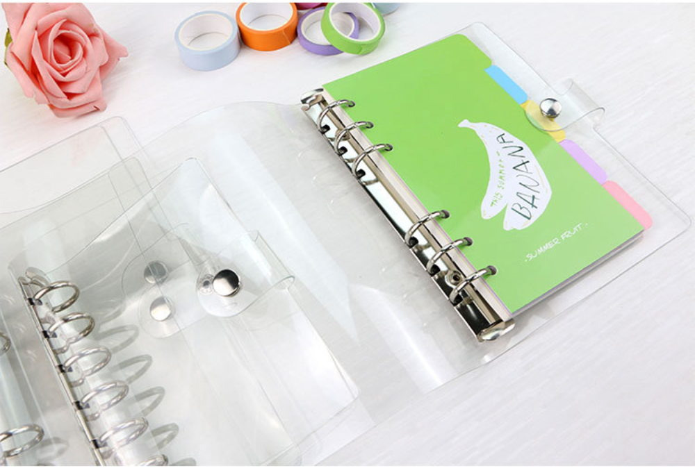 6 Ring Binder Transparent Cover