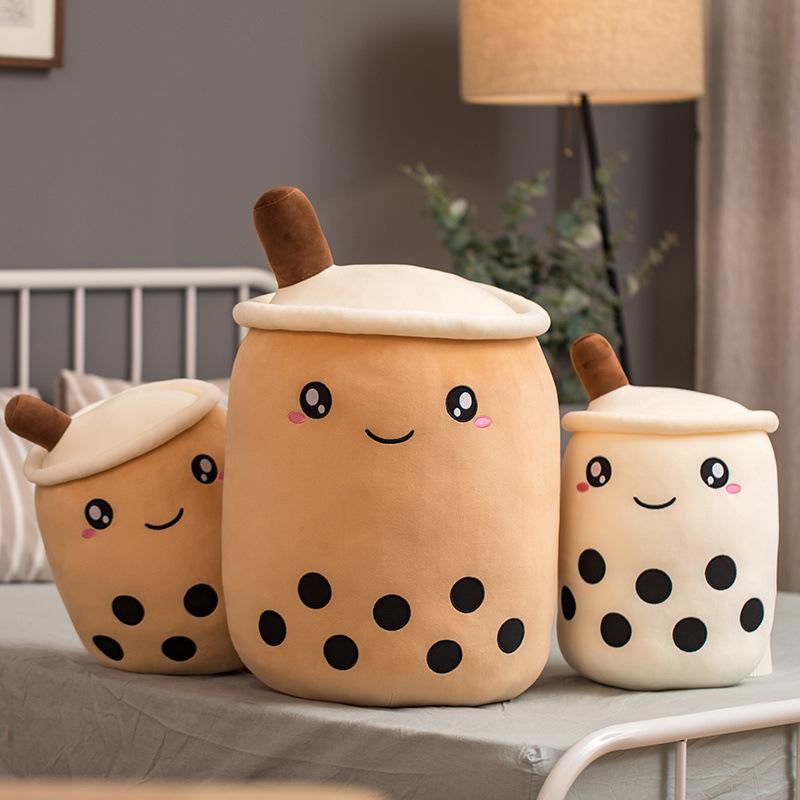 Kawaii Boba Tea Plush Pillow