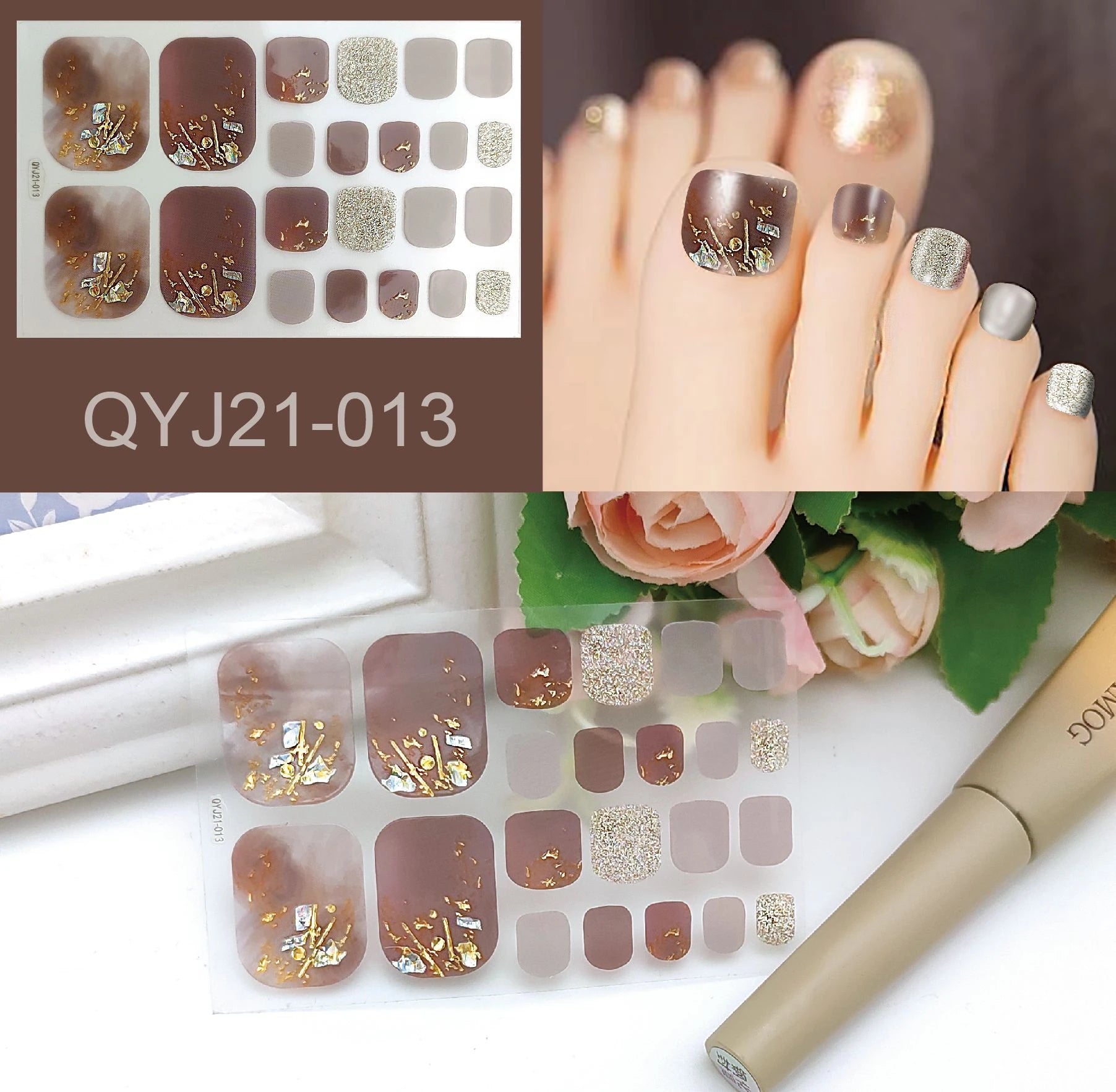 Summer Waterproof Nail Sticker