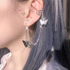 Butterfly Chain Earrings