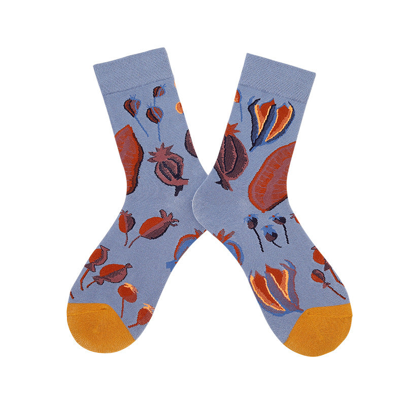 Abstract Art Style Oil Painting Socks