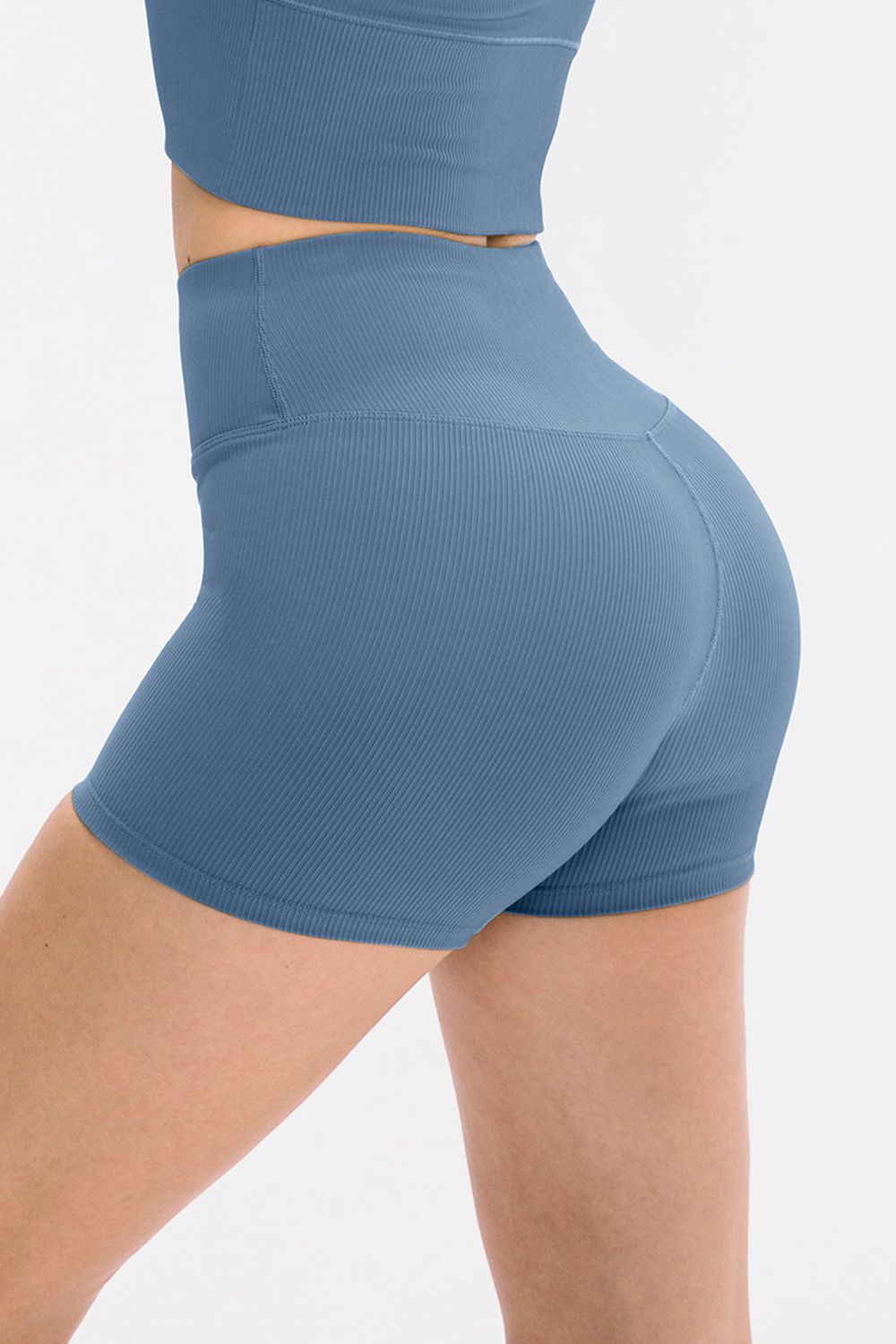 Slim Fit Wide Waistband Shorts