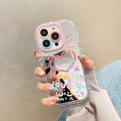 Colorful Graffiti Love Mirror Phone Case