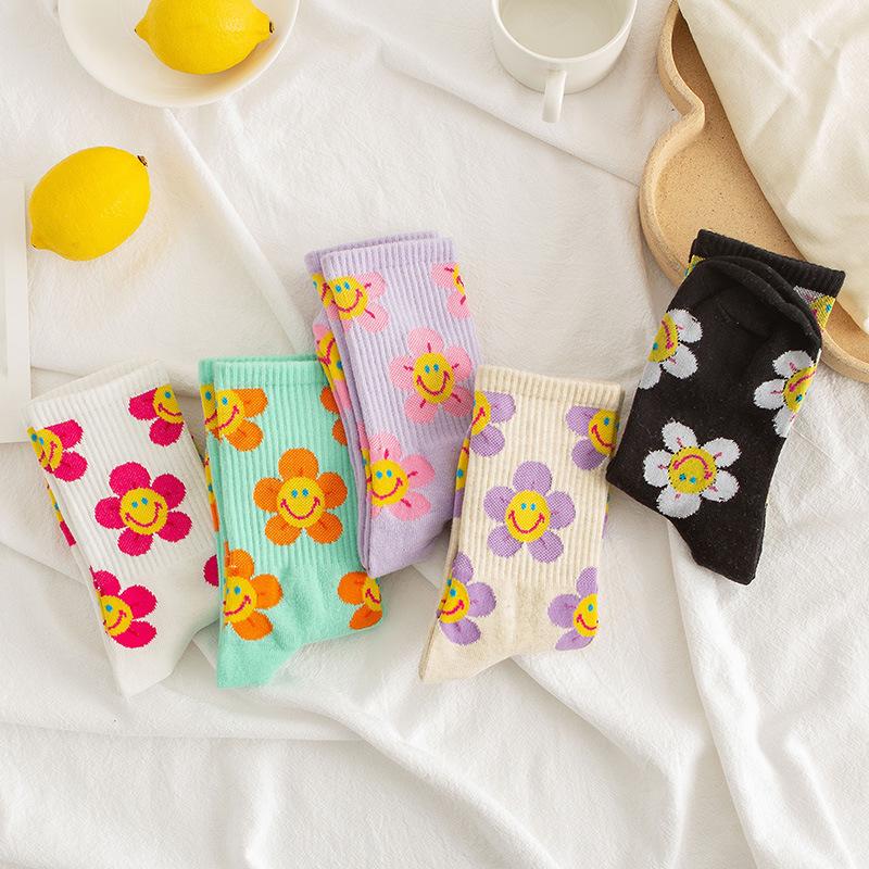 Cute Sun Flower Socks