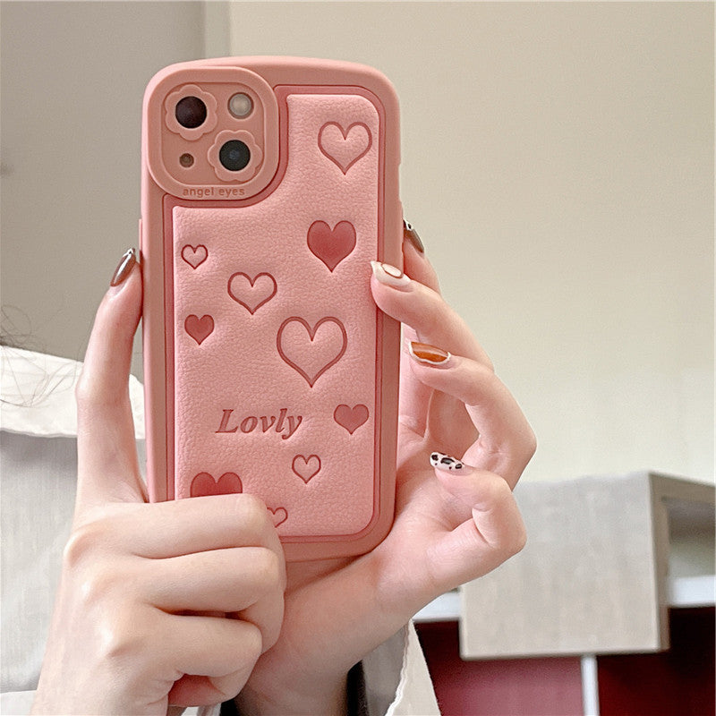 Girly Pink Heart Phone Case