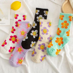 Cute Sun Flower Socks