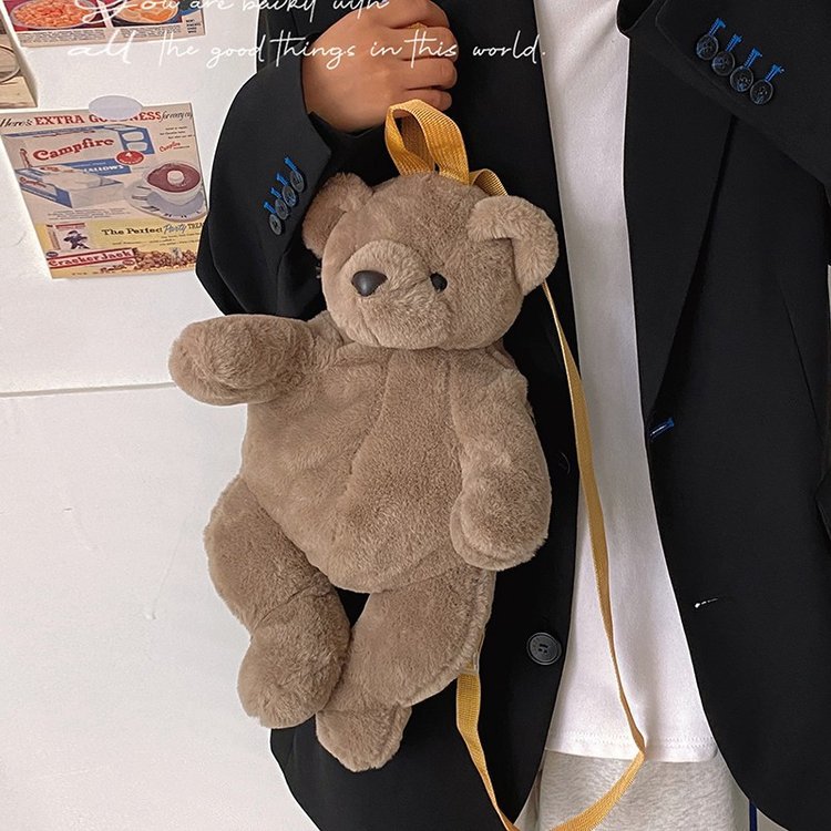 Cartoon Plush Bear Backpack