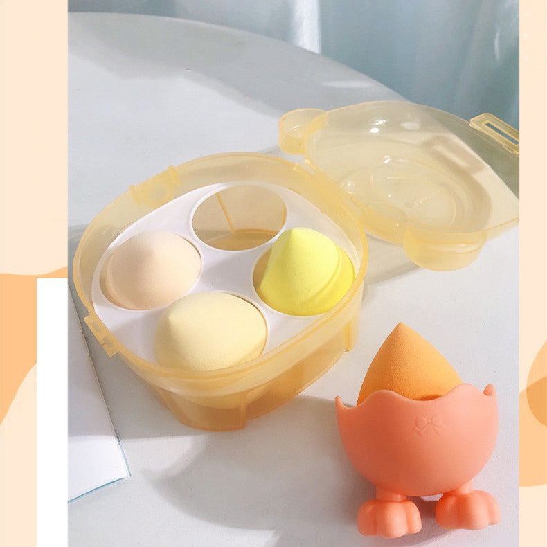 Bear Beauty Egg Powder Puff Set