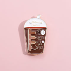 Creative Sliding Pearl Milk Tea Style Pins