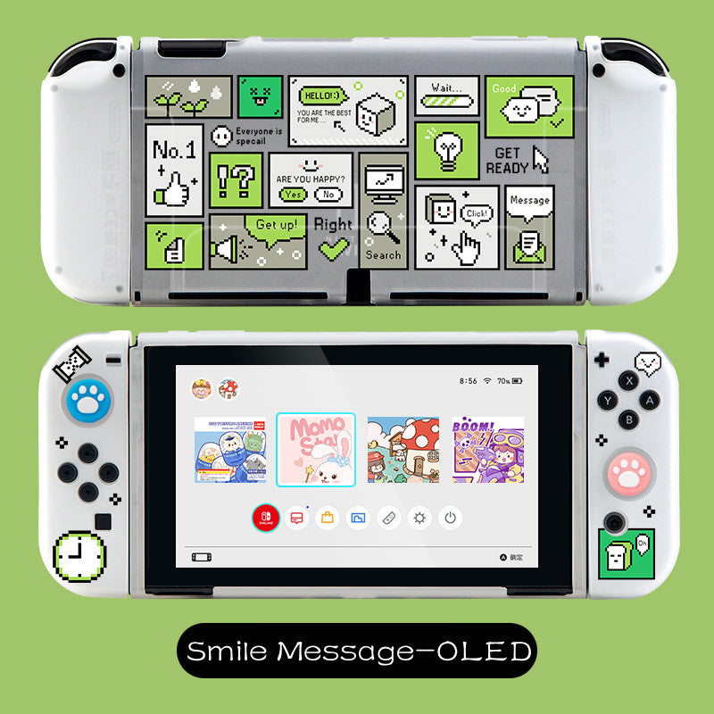 Transparent White Silicone Switch Case Collection