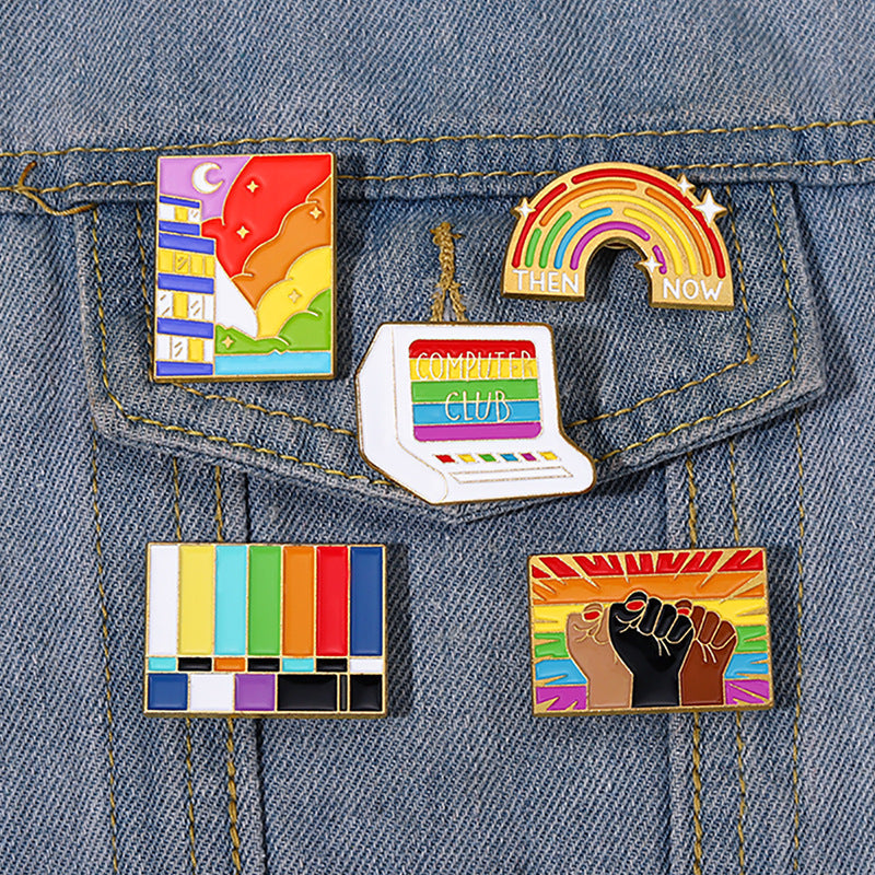 Cartoon Rainbow Series Pins