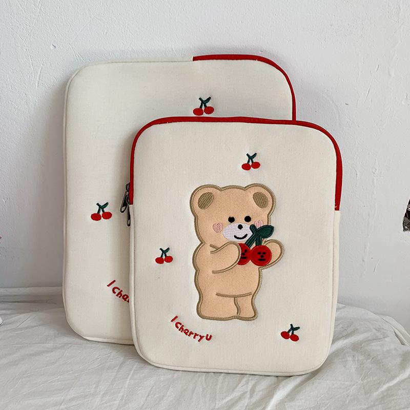 Cherry Bear Ipad Laptop Bag