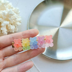 Sugar Colorful Bear Hair Clips