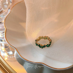 Kawaii Green Irregular Ring