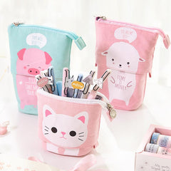 Kawaii Pets Stand-Up Pencil Case