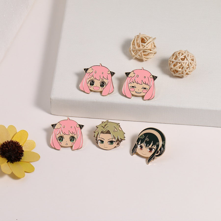 Cute SPY Family Series Alloy Pins