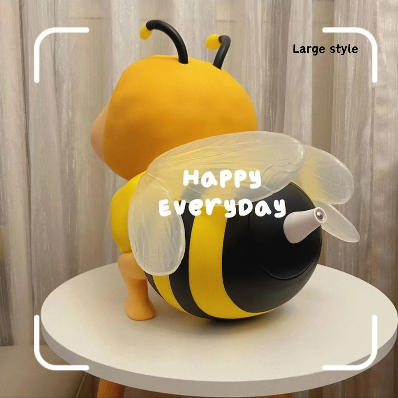 Kawaii Cartoon Little Bee Night Light Ornament