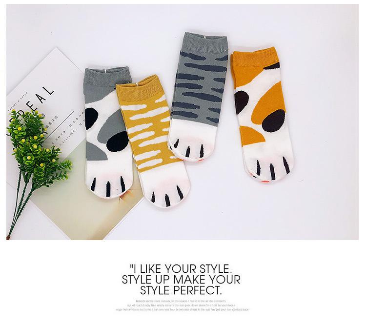 Cartoon Cat Paw Socks