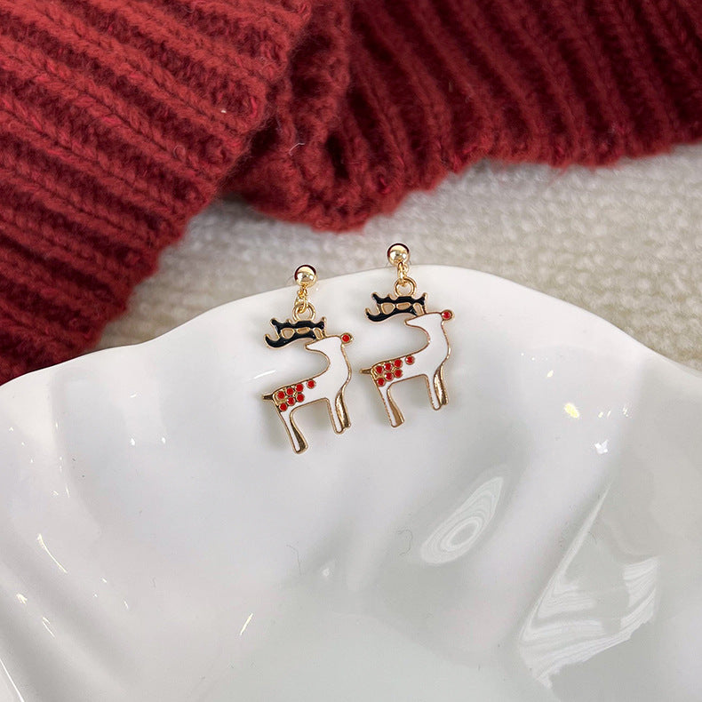 Christmas Elk Earrings