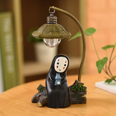 Kawaii Cartoon No Face Man Night Light Ornaments