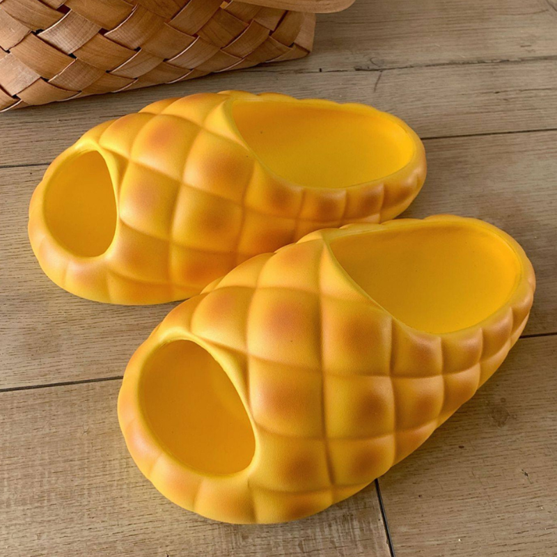 Kawaii Pineapple Bun Slippers