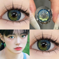 Cosmic Blue Green Contact Lenses(12 months wear)