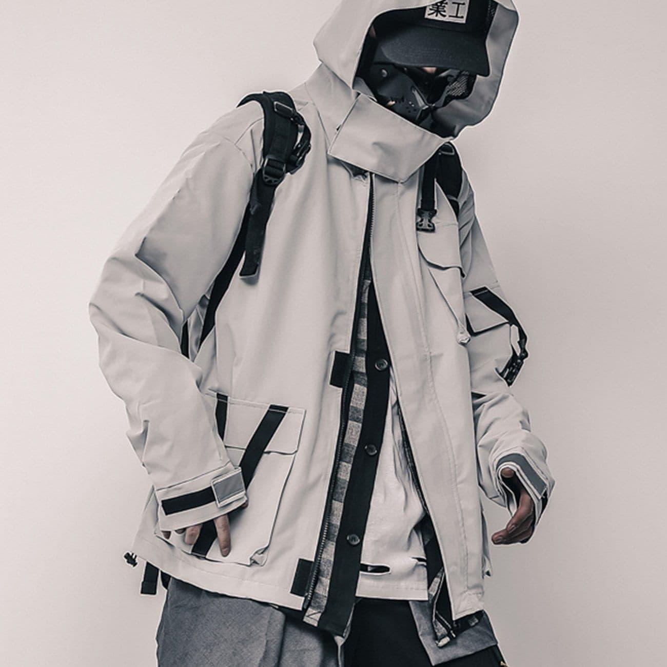 Retro Hooded Workwear Jacket