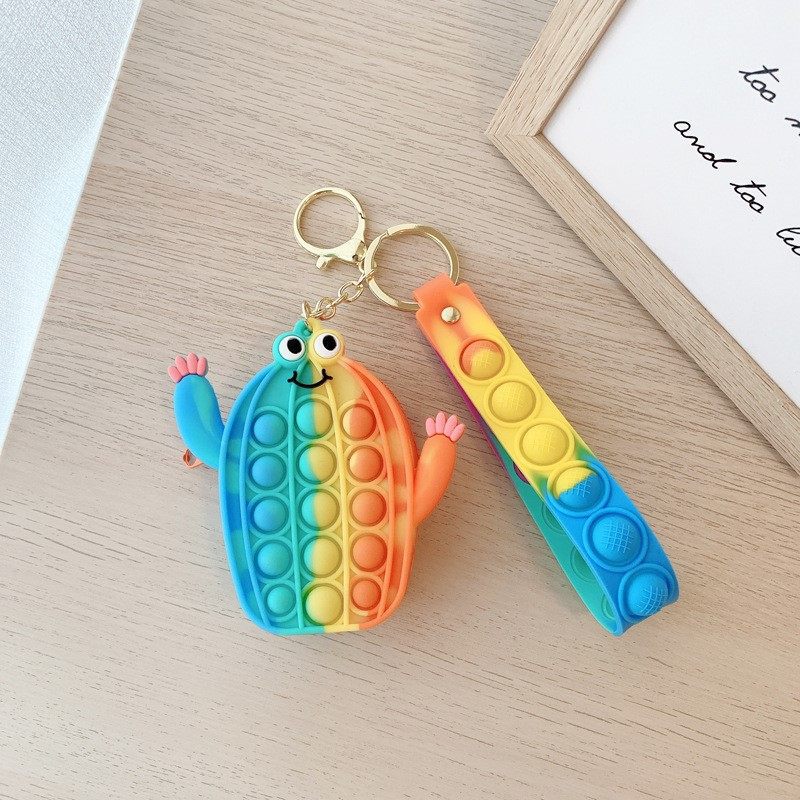 Cute Cactus Bag Keychain