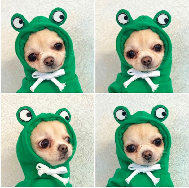 Cute Fleece Hooded Pet Hoodie