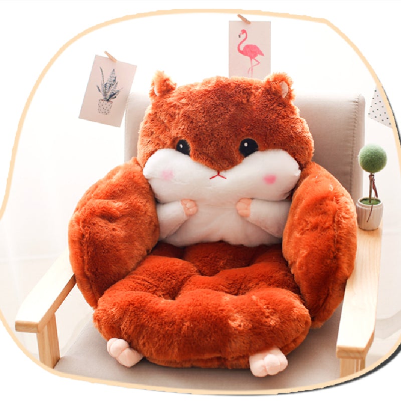 Cute Plush Hamster Seat Cushion