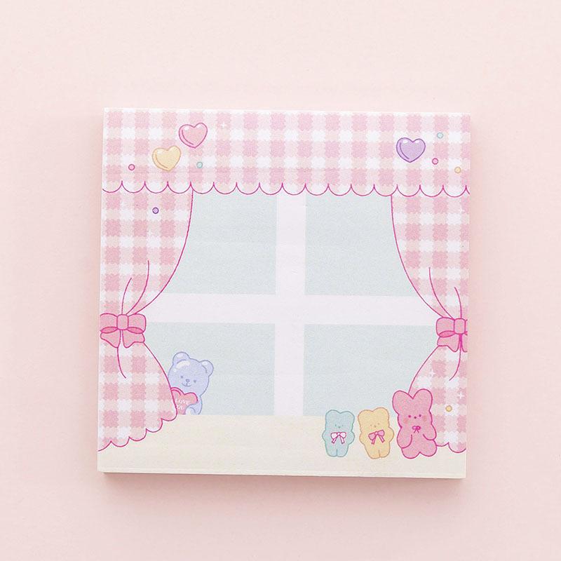 Pink Girl Sweetheart Candy Sticky Note