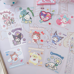 Cute Anime Transparent Stickers