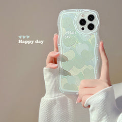 Oil Painting Green Heart Phone Case