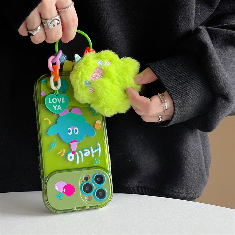 Cute Monster Pendant Phone Case