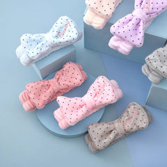 Cross Polka Dot Bow Headband