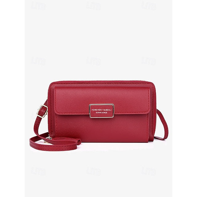 Wristlet Bag Crossbody Leather PU  Mobile Phone