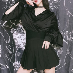 Alternative Style Bell Sleeve Blouse