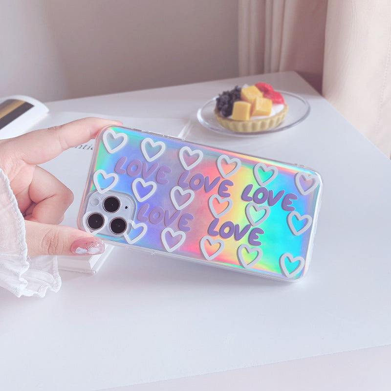 Ins Purple Love Phone Case