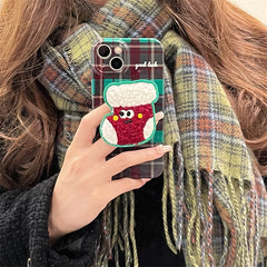 Christmas Checkered Sock Holder Phone Case