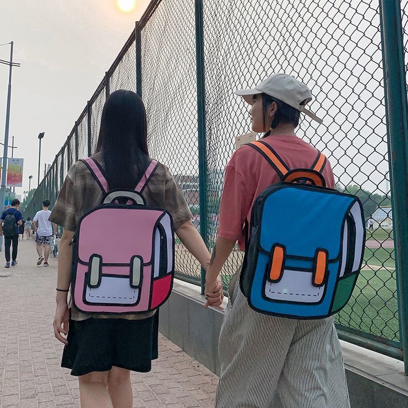 2D Drawing Anime 3D Visual Backpack