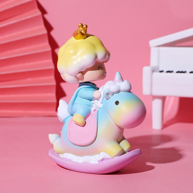 Fairy Tale Prince And Princess Horse Ornaments