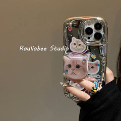 Kawaii Kitten Mirror Phone Case