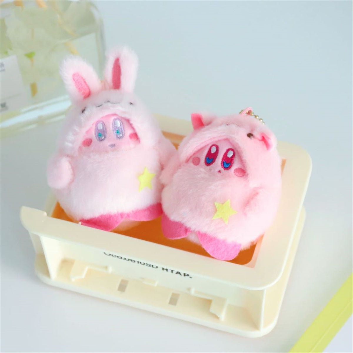 Cute Anime Pink Plush Pendant