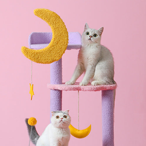 Multi-layer Moon Star Cat Tree