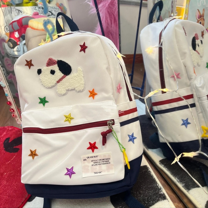 Kawaii Star Puppy Backpack