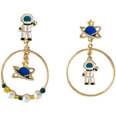 Astronaut Planet Earrings